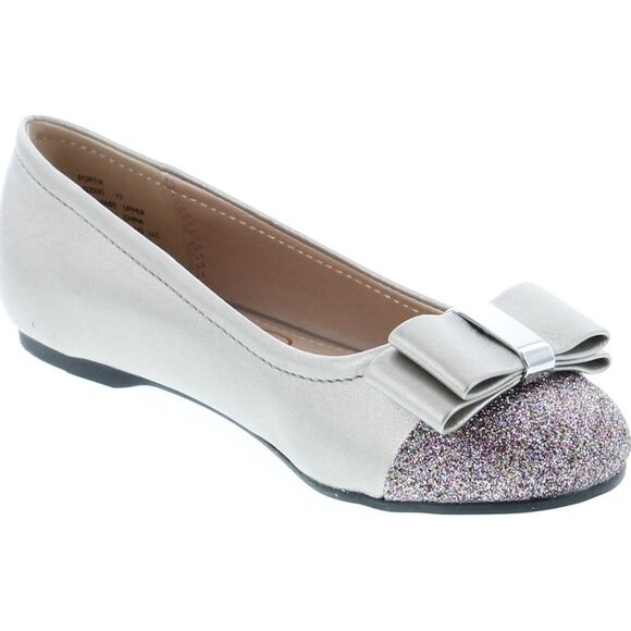 Jessica Simpson Portia Silver/Metallic ChildG flats-shoes 11 NEW - Picture 7 of 8